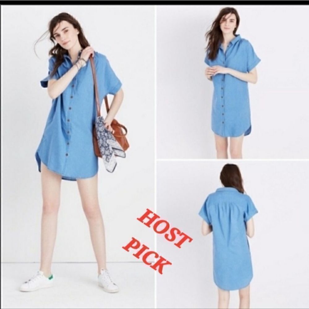 Denim Mini Dress or Beach Cover up